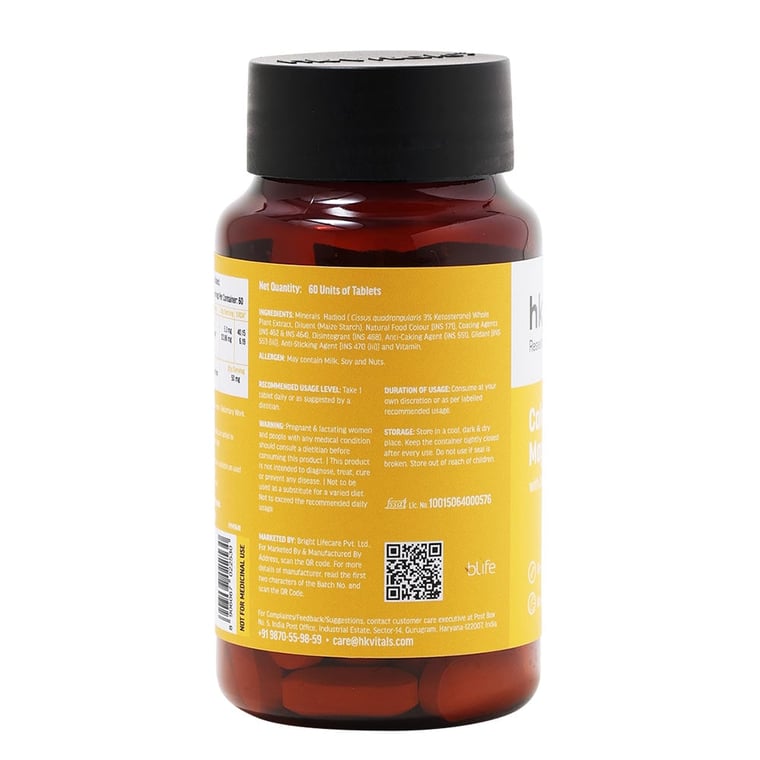 8 - HK Vitals Calcium with Mag Zinc & Vit D3 by HealthKart,  60 tablet(s)  Unflavoured 