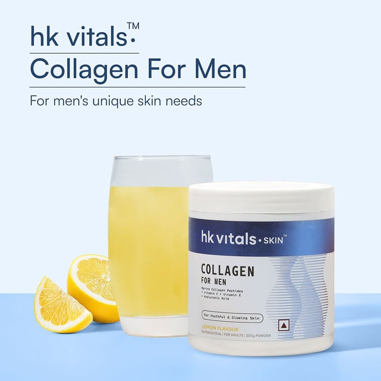 1 - HK Vitals Collagen for Men,  Marine Collagen  200 g  Lemon